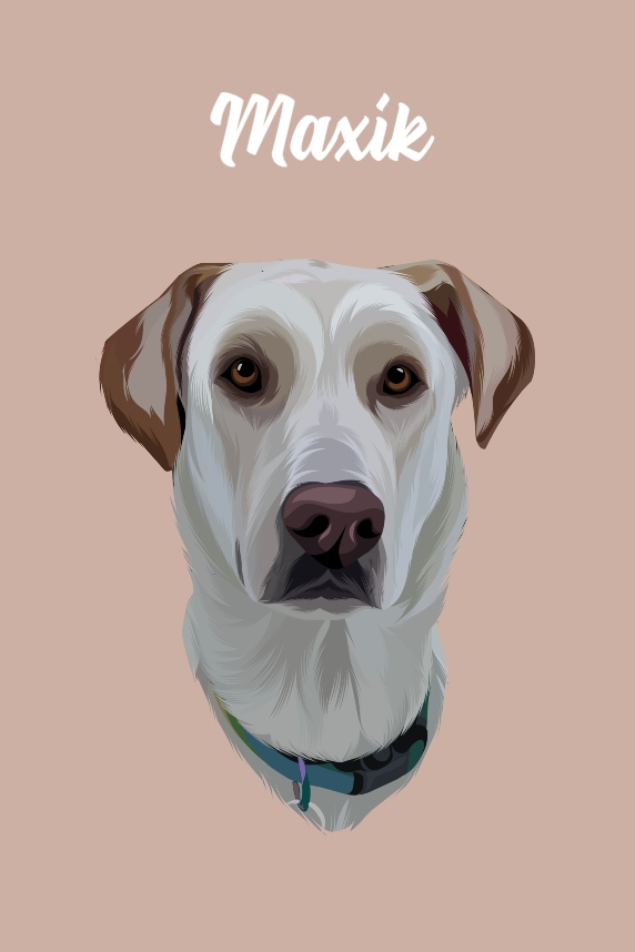 Malovaný Portrét psa na zakázku